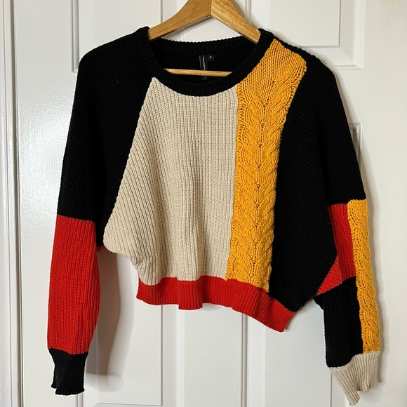 Color Block Pullover Sweater - Picture 1 of 4